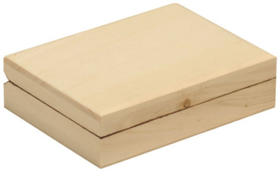 Boite coffret en bois Carte 15,5 cm - Graine créative référence 101519