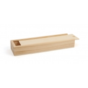 Plumier coulissant en bois