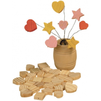 100890 - 3532431008906 - Graine créative - Perle en bois assorties 40 pièces - 2