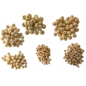 Perle en bois diamètres assortis 575 pièces