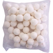 Boules cellulose blanches ø3cm (50 pièces)