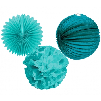 490012 - 3532434900122 - Graine créative - Lanternes bleues à monter soi-même (5 pièces) - 3