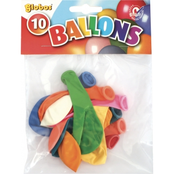 500304 - 8711194000005 - Graine créative - Ballons de baudruche gonflables 25cm 10 pièces