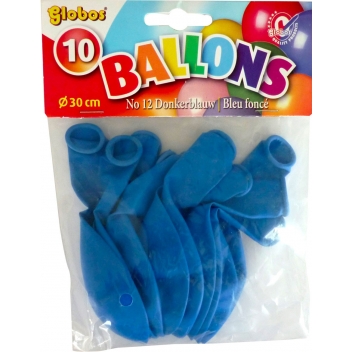 500316 - 8711194000920 - Graine créative - Ballons de baudruche gonflables Bleu 10 pièces