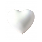 Ballons de baudruche gonflables Blanc Coeur (x10)