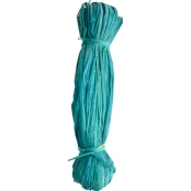 Raphia végétal bleu en bobine 50 g