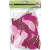 Plumes coupées camaieu rose 10g 6cm