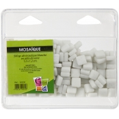 Mosaique en pâte de verre Mat Blanc 500g