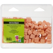 Mosaique en pâte de verre Mat Orange 500g