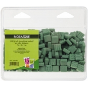 Mosaique en pâte de verre Mat Vert vif 500g