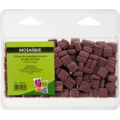 Mosaique en pâte de verre Mat Marron 500g