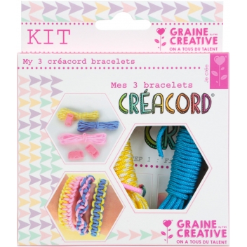 791023 - 3532437910234 - Créacord - Kit Créacord bracelet Rainbow