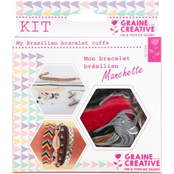 791000 - 3532437910005 - Créacord - kit manchette bling bling 110x130