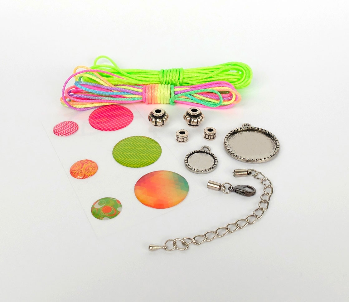 Kit bijoux à tresser Rainbow - Graine créative référence 791013
