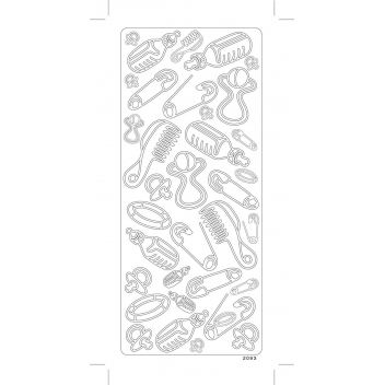 501502 - 3532435015023 - Peel Off's - lot de 10 peel off's rose et bleu - naissance - 2