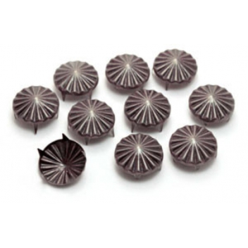 194373 - 3760131943733 - Graine créative - Clous rivet rond à 4 griffes Parasol Black ø8 - 2