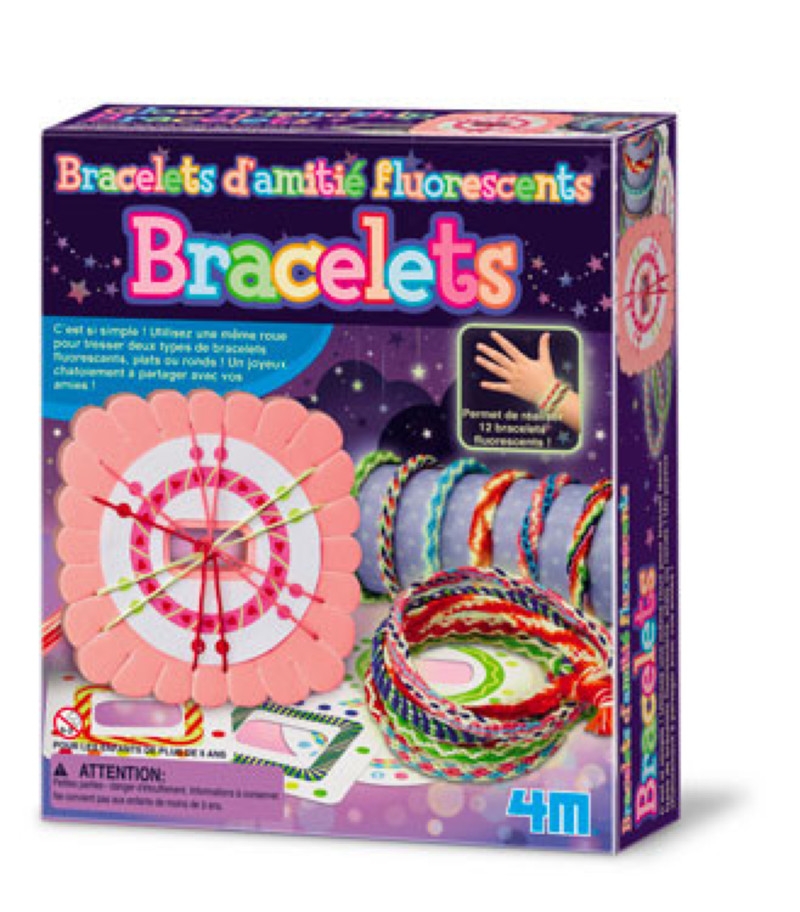 Kit DAM/4M pour enfant Bracelets d'amitié fluorescents - ref 5664662