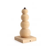 Pied de lampe 4 boules H20 cm