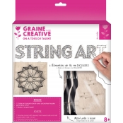 Tableau de fil tendu String Art Rosace 22cm