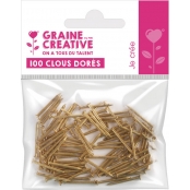 Clou doré pour String Art tableau de fil tendu x100