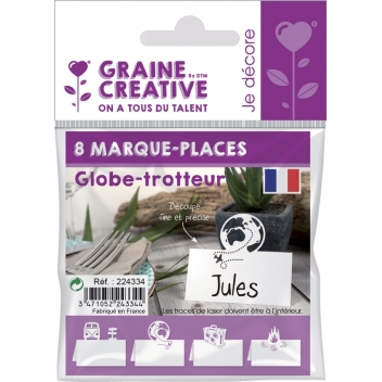 224334 - 3471052243344 - Graine créative - Marque place Globe Trotteur 8 pièces