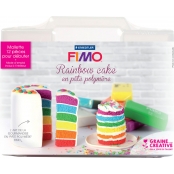 Mallette de création Rainbow Cake Fimo et accessoires