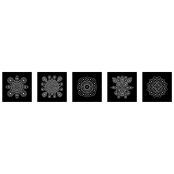 Cartes à décorer Slow & Art Mandala Noir