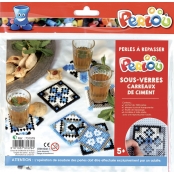 Perlou kit Dessous De Verres Carreaux De Ciment