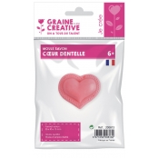 Moule pour Savon Mini Coeur Dentelle