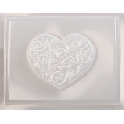 Moule pour Savon Mini Coeur Arabesque