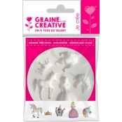 Moule en silicone (mini) Licorne Princesse