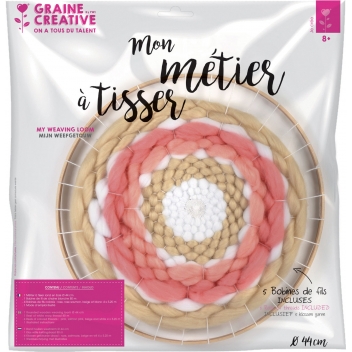 420189 - 3532434201892 - Graine créative - Cadre de tissage Rond 44cm - 3