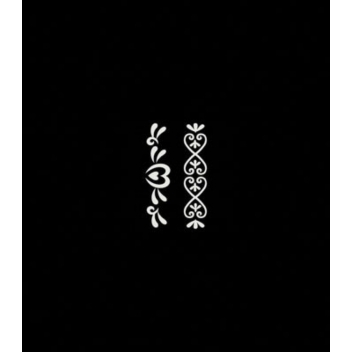194738 - 3760131947380 - Ki-Sign - Pochoir adhésif Bracelet Coeur 7x10 cm