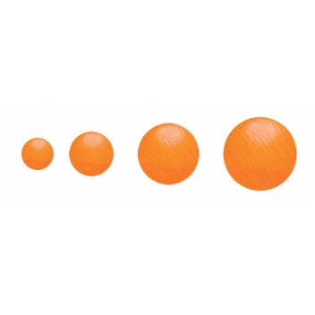194346 - 3760131943467 - Ki-Sign - Strass thermocollant tissu ø3/4/5/6mm Fluo Orange 176 pièces