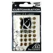 Clou Rond thermocollant 7mm Bronze 28 Pièces