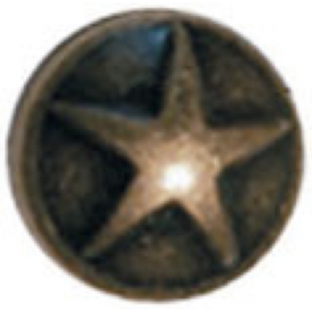 194177 - 3760131941777 - Ki-Sign - Clou Rond étoilé thermocollant 9mm Bronze 24 Pièces