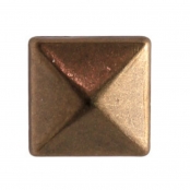 Clou Carré thermocollant 6/8/10mm Cuivré 66 pièces