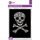 Transfert thermocollant clou & strass Little Pirate 16x20 cm