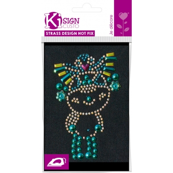 194605 - 3760131946055 - Ki-Sign - Transfert thermocollant clou & strass Manga Vert 10x6 cm - 4