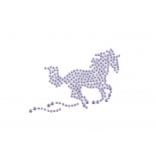 Transfert thermocollant clou & strass Licorne 8,4x5,4 cm