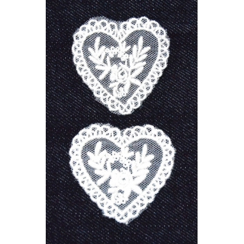 194636 - 3760131946369 - Ki-Sign - Transfert thermocollant dentelle Coeur 4,5cm