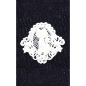 Transfert thermocollant dentelle Chat 6x6,5 cm