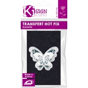 Transfert thermocollant dentelle Papillon n°1 8x8 cm