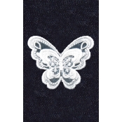 Transfert thermocollant dentelle Papillon n°1 8x8 cm