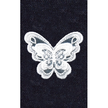 194643 - 3760131946437 - Ki-Sign - Transfert thermocollant dentelle Papillon n°1 8x8 cm