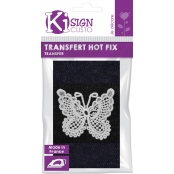 Transfert thermocollant dentelle Papillon n°2 8,5x7 cm