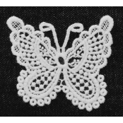 Transfert thermocollant dentelle Papillon n°2 8,5x7 cm