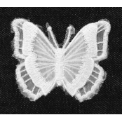 Transfert thermocollant dentelle Papillon n°3 7,5x8 cm