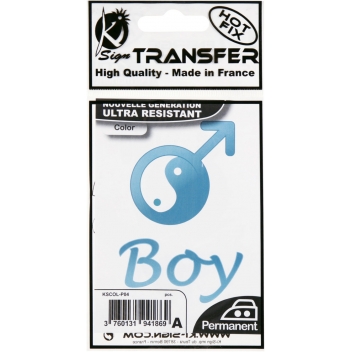 194186 - 3760131941869 - Ki-Sign - Transfert thermocollant Baby Boy 5x8 cm - 2