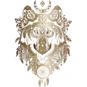 Transfert thermocollant Tete De Loup Cuivre A4
